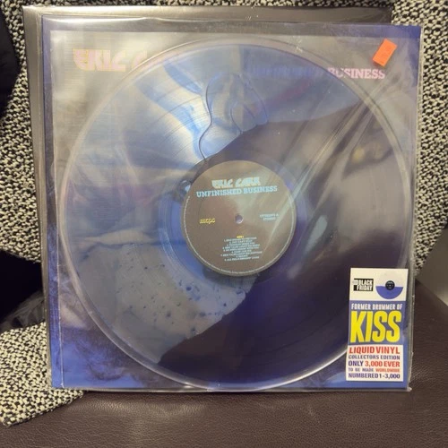 ERIC CARR FROM KISS “UNFINISHED BUSINESS” RSD BLACK FRIDAY 2025 LIQUID VINYL