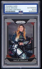 Hailie Deegan Signed 2019 Panini Prizm Card #39 (PSA) NASCAR Racing Auto