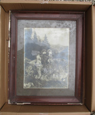 WW1 REGNO D'ITALIA - QUADRO con GRANDISSIMA FOTO (CM 53 X 43)  anni 1920