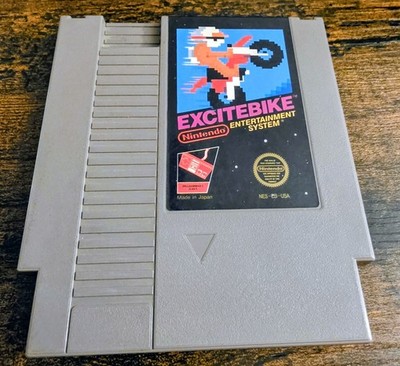 Excitebike Nintendo NES Tested And Works Great Game Authentic.  Free Shipping.