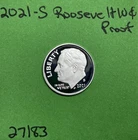 2021-S Roosevelt Dime 10c Choice Proof .999 Silver US Coin