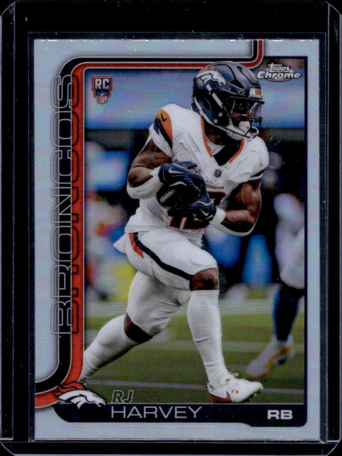 2025 Topps Chrome RJ Harvey RC Refractor #330 Broncos Rookie