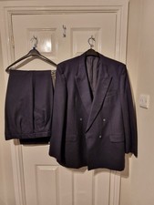 The Label 2 piece men' Suit Blazer Chest 44 long Trouser L W38" L43" Dark Blue
