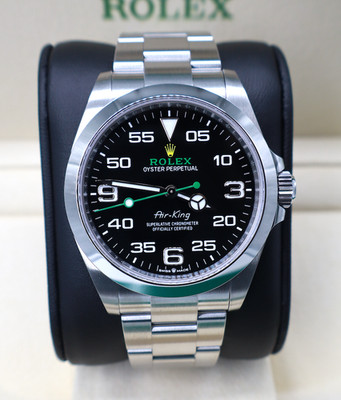 Rolex Air-King 126900 Silver Oyster Bracelet with Silver Bezel