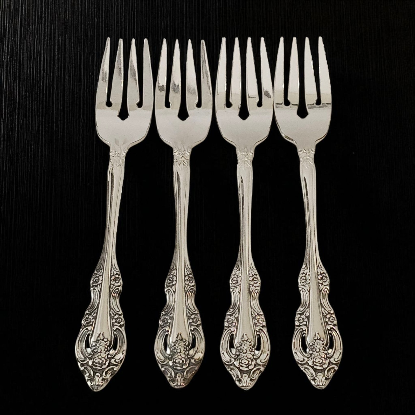 Silver Artistry Community Silverplate Set of 4 Salad Forks 1965 