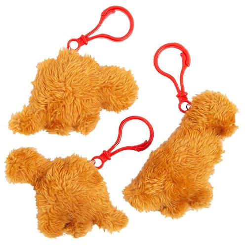 Dino Chicken Nugget Backpack Clip Keychains - 2 1/2" – 3", 12 Piece - Picture 1 of 2