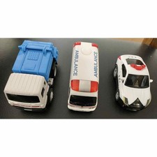 Maruka Drie Stadtreinigungswagen Polizeiauto Krankenwagen Miniaturauto...