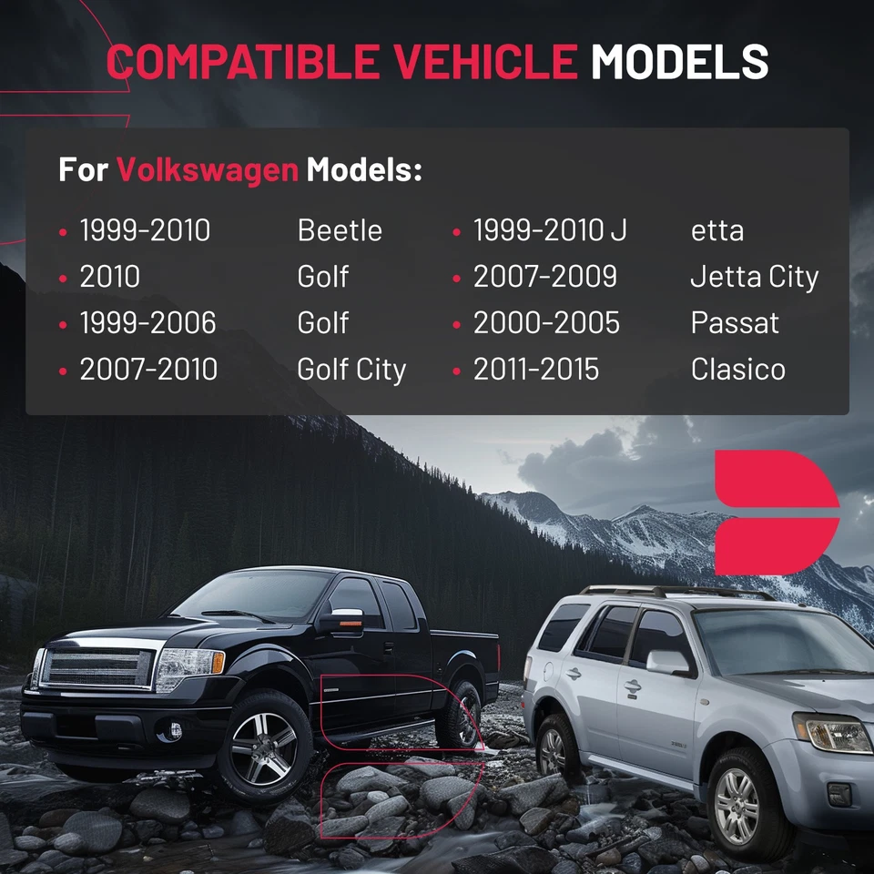 Door Lock Actuator For 99-2010 Volkswagen Jetta Front Passenger Side 3B1837016CF Foto 4 de 4