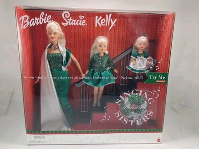 NRFB Vintage 2000 Barbie Stacie & Kelly Holiday Singing Sisters #26260