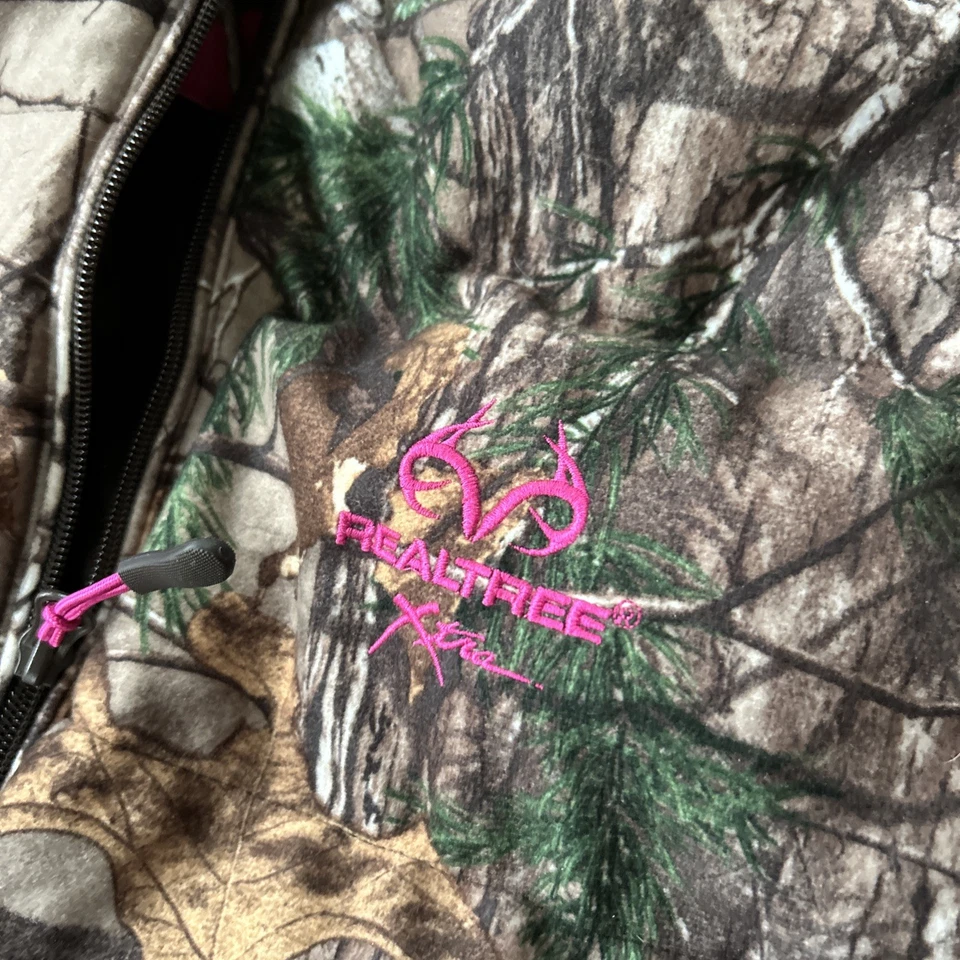 Realtree Women 2XL Camo Puffer Jacket Faux removable Fur Hood Lined Hunting Coat - Image 4 of 4