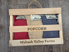 World Market The Original Whirley-Pop Burlap Crate Gift Set Popcorn Set of 3