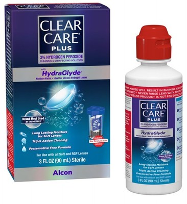 Clear Care Plus Cleaning Solution Travel Pack, No Flavor, 3 Fl Oz (Pack of 1) 