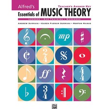 Alfred's Essentials of Music Theory: Teacher's Answer Key Book  2 Ear CDs