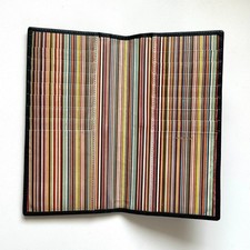 Paul Smith Authentic Leather Card Case Billfold Multi-Stripe