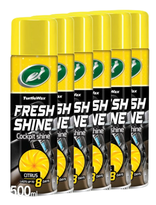 Turtle Wax Cockpit Shine Citrus 500Ml Aero (FG7624) x6
