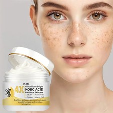 Kojic Acid Whitening Moisturizing Brightening Cream Evens Skin Tone Remove Dark