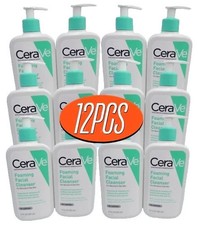 CERAVE FOAMING FACIAL CLEANSER FOR NORMAL TO OILY SKIN 12 OZ NWOB LOT OF 12