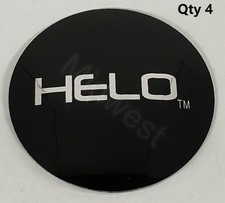 4 New Helo 90mm Gloss Black HE878 HE879 Cente...