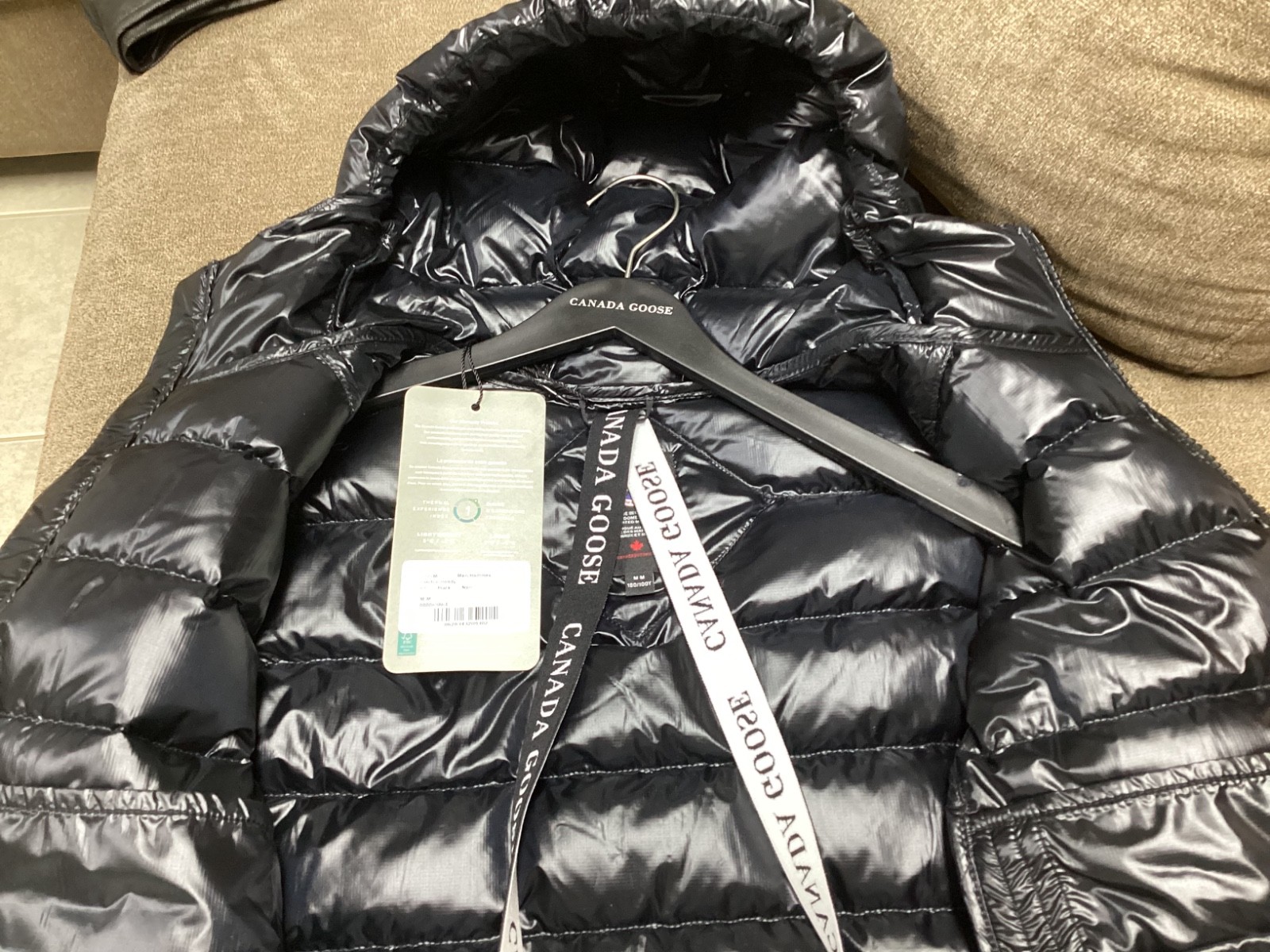 Canada Goose Crofton Hoody Black Size Medium Men's Puffer image 5