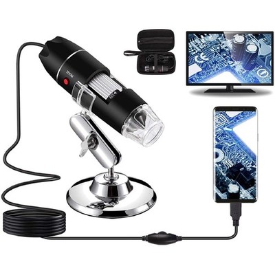 Flexible USB-Digitalmikroskopkamera 40-1000X mit Tragetasche und Metallständer