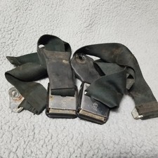 Ford Seat Belts Green 2 Point Adjustable Pair B5a Jr 1-66 Date Code Vintage