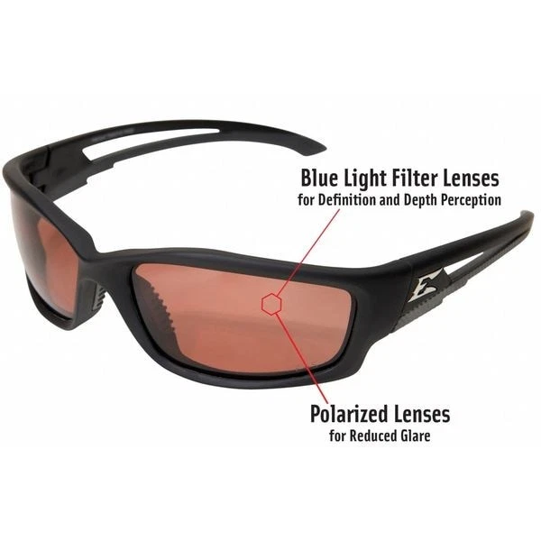 Gafas Edge Tsk215 Kazbek, gafas de seguridad, antiarañazos, lente espejo ámbar, Foto 4 de 4