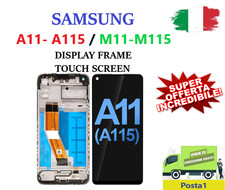 SAMSUNG GALAXY A11 A115 - M11 M115 DISPLAY TOUCHSCREEN FRAME  PARI ORIGINALE