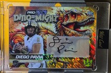 2025 Wild Card Dino-Might Diego Pavia Ice Auto 3/5 #DMPTRX2-DPA Vanderbilt