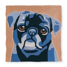 Queen Size Flash the Pug Duvet Cover - Dog Bedroom Decor White C1DCQSW0N5PDKQ