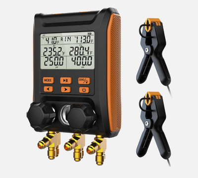 Elitech MS-1000S Smart Digital Manifold Set With Clamps