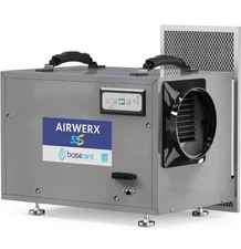 BaseAire 120 PPD Crawlspace Dehumidifier Basement Garage Attic Up to 1300 Sq Ft