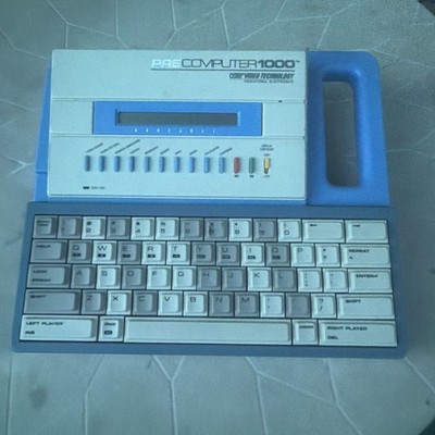 1988 VTECH Pre-Computer 1000 Programmable Educational Games W/Manual Test/Work.