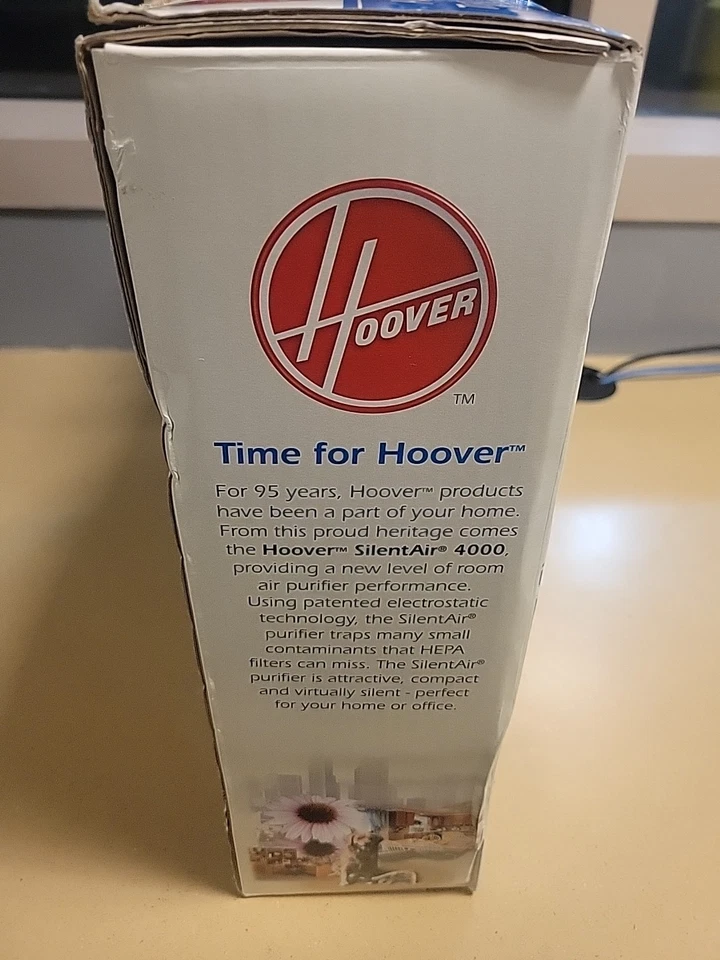 Purificador de aire Hoover "Silent Air 4000" nuevo en caja negro E7740 SA4000 ¡¡Silencioso iónico de aire!!! Foto 3 de 4