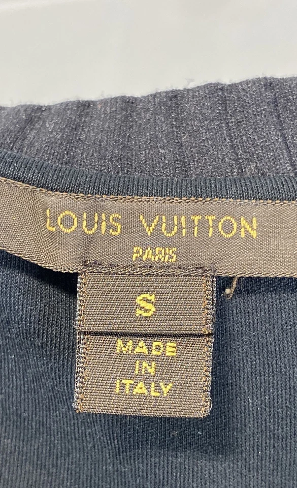 Camisa Louis Vuitton para mujer negra con logotipo talla S Foto 3 de 4