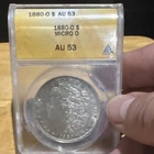 1880 0 Morgan Dollar New Orleans  $1 Silver Coin Business Strike ANACS AU 53