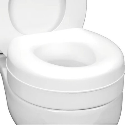 HealthSmart 5-Inch Medical Toilet Riser for Bathroom Safety Fits Most Toilets
