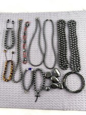 Hematite Beaded Necklace, Bracelet, Stones Jewelry Making Healing Magnetic