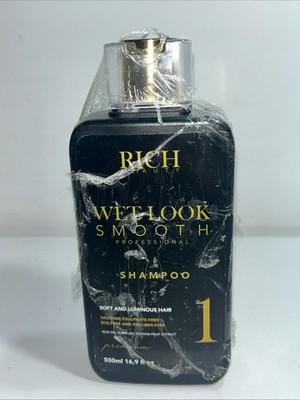 Rich Beauty Wet Look Smooth Professional Shampoo 500 mL Keratin Treatment New 
