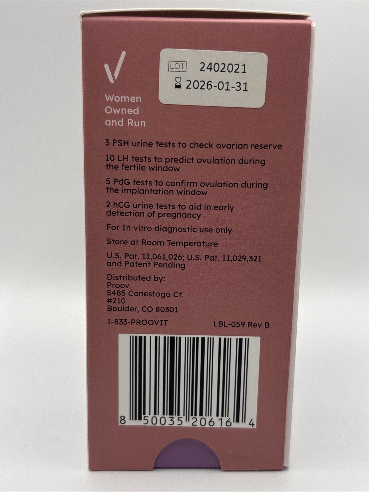 Proov Fertility 4 in 1 Test - 1 Cycle Test Kit (20 tests) NEW