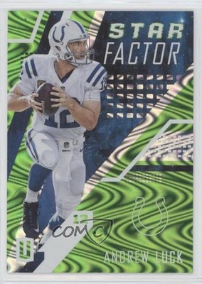 2017 Panini Unparalleled Star Factor Lime Green Swirlorama /199 Andrew Luck 0c6