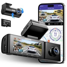 AZDOME 4K Dash Cam WiFi6 GPS Dash Camera Night Vision Parking Mode 64GB SD Card