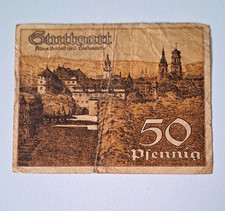 Notgeldschein Stuttgart (W&uuml;rttemberg) 50 Pfennig April 1921 Seriennr. 140613