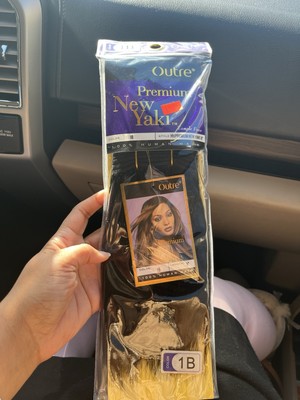 Outre Premium_Purple_Pack 100% Human Hair Yaki Weave_10''_#1B