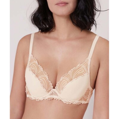 Soutien-gorge 80C (65C eu) Push-up SIMONE-PÉRÈLE Nuance Perle ivoire