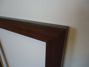 Bilderrahmen 30x40 Cm Schwarz Braun Holz Rahmen Fur Keilrahmen Leinwand Geeignet Ebay