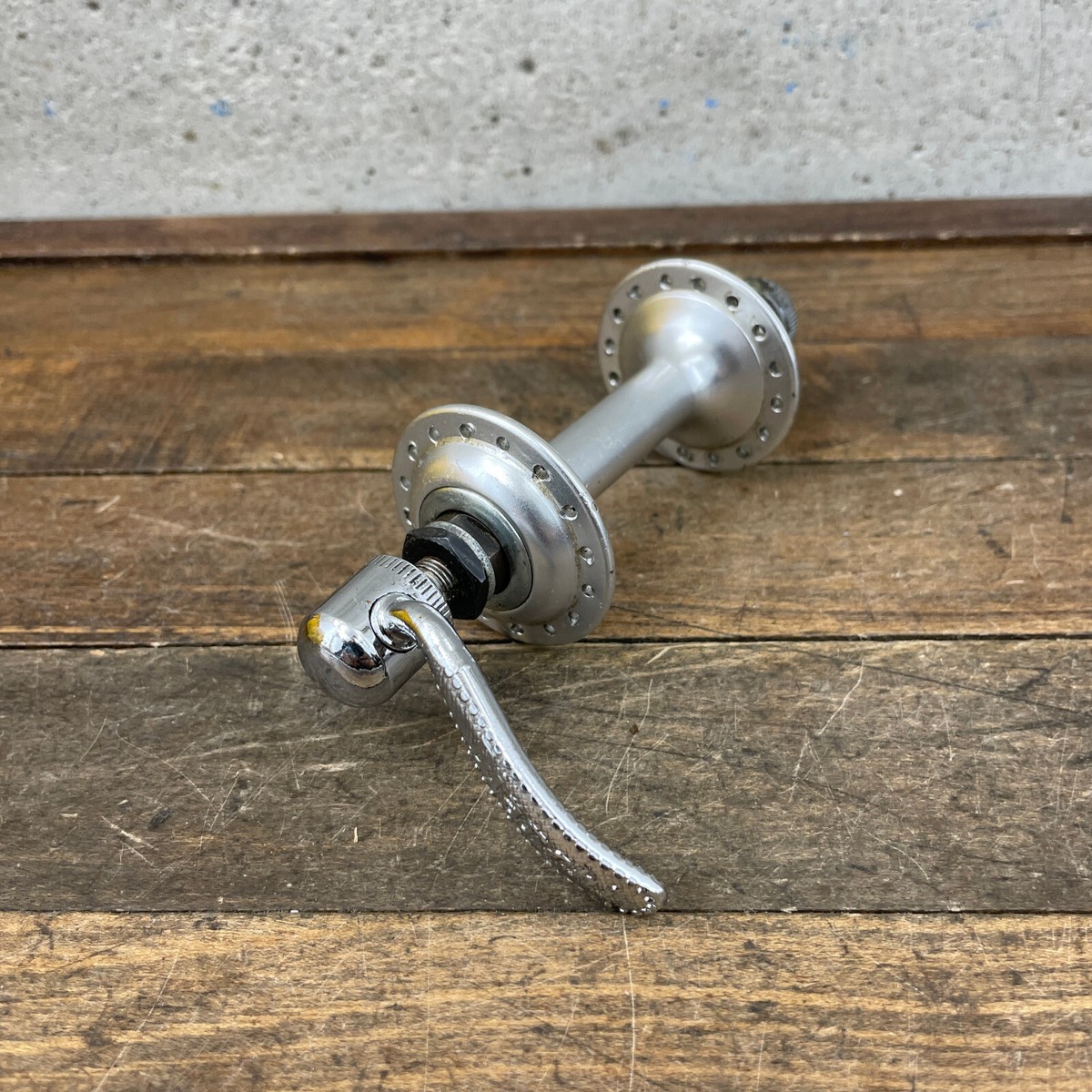 Vintage BIANCHI Front Hub Skewer 32 Hole 32h Low Flange QR 100 mm