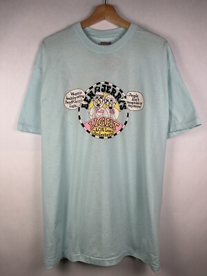 Vintage 80s Ben And Jerry s Ice Cream LIGHT Graphic Shirt Rare Size L