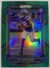 Ty Chandler RC 2022 Panini Prizm Green Prizm #348 Minnesota Vikings