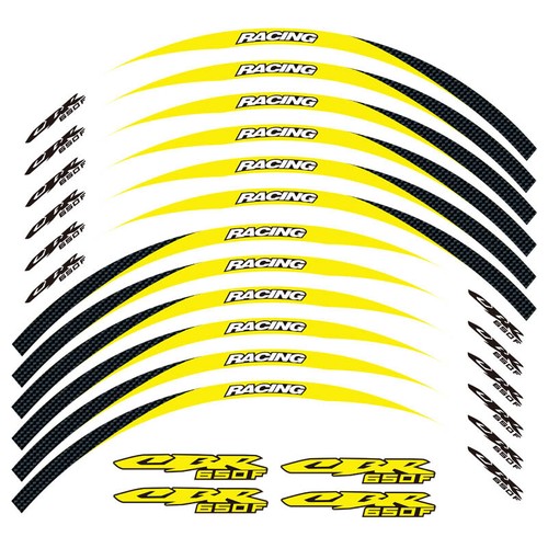 Motorcycle Rim Stripes Wheel Decals Tape Stickers For Honda CBR650F - Picture 5 of 11