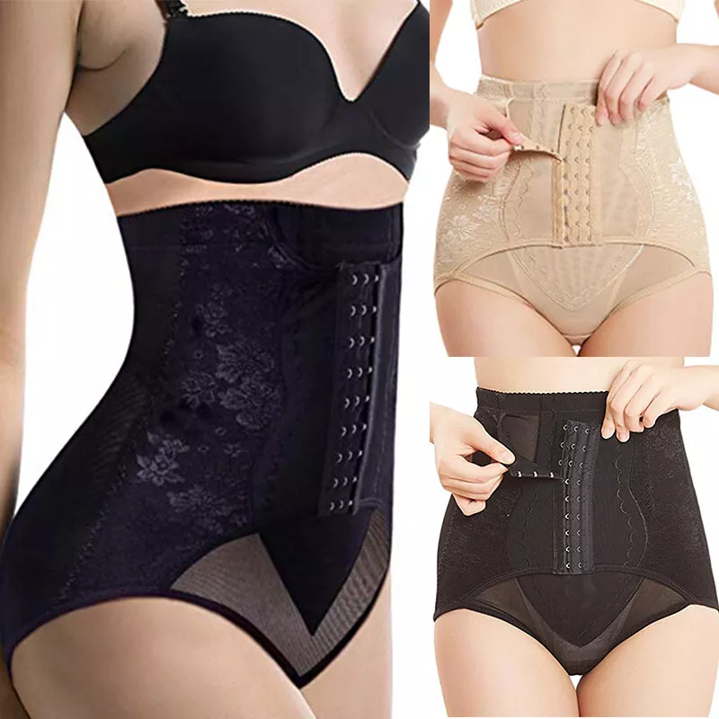 High Waist Tummy Control Pants Seamless Underwear Shorts Hook&Eye Closure  Shaper